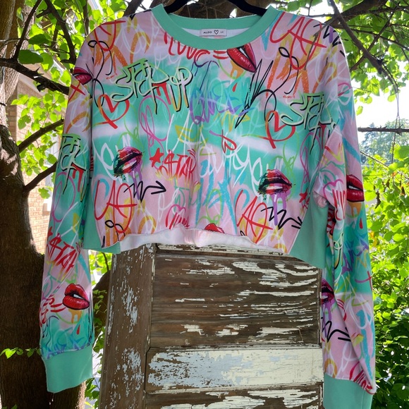 Aldo graffiti cropped crewneck - Picture 1 of 9